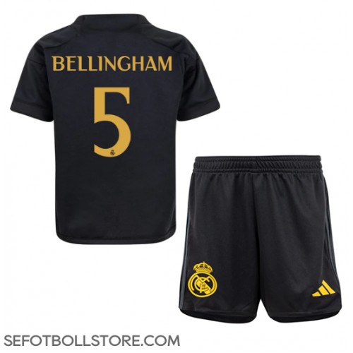 Real Madrid Jude Bellingham #5 Replika babykläder Tredjeställ Barn 2023-24 Kortärmad (+ korta byxor)